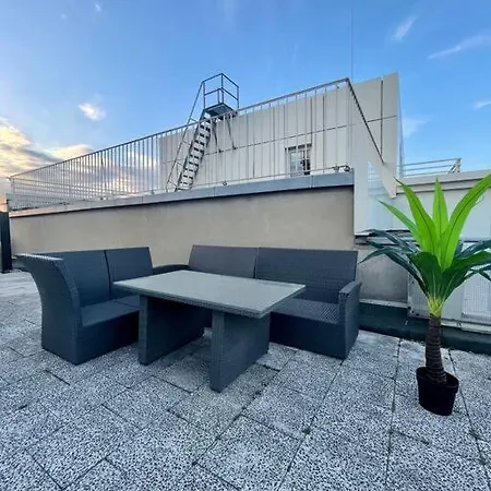 Apartmán Duesseldorf Messe/Airport Penthouse 100Qm Terrasse *
