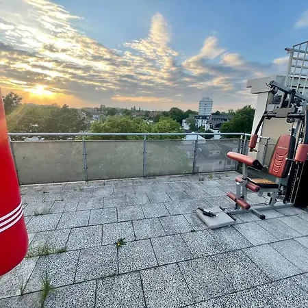Apartmán Duesseldorf Messe/Airport Penthouse 100Qm Terrasse