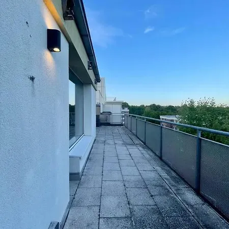 Apartmán Duesseldorf Messe/Airport Penthouse 100Qm Terrasse *