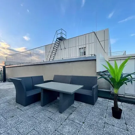 Apartmán Duesseldorf Messe/Airport Penthouse 100Qm Terrasse Düsseldorf